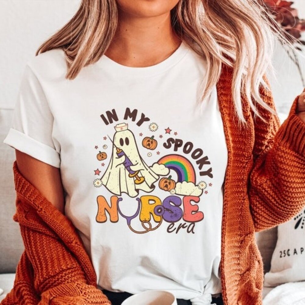 In My Spooky Nurse Era Shirt, Spooky Nurse Shirt, Cute Halloween Shirt